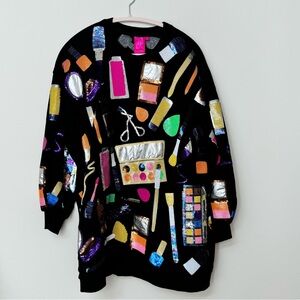 UEC QUEEN OF SPARKLES QOS Black Sweater Dress